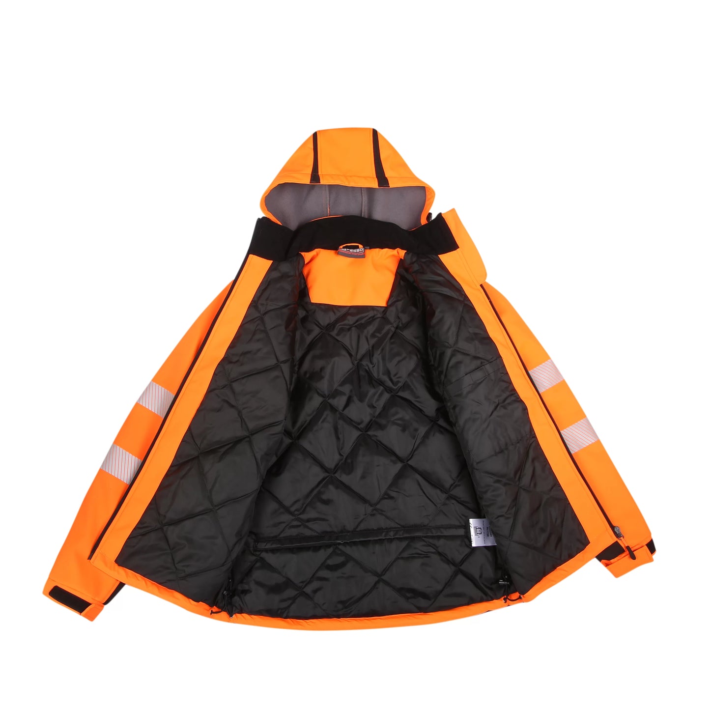 CALGARY_OR, HI-VIS SOFTSHELL JACKET PESSO CALGARY, ORANGE