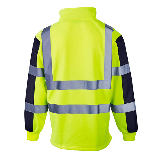 3174 Supertouch Hi Vis 2 Tone Yellow Rugby Shirt