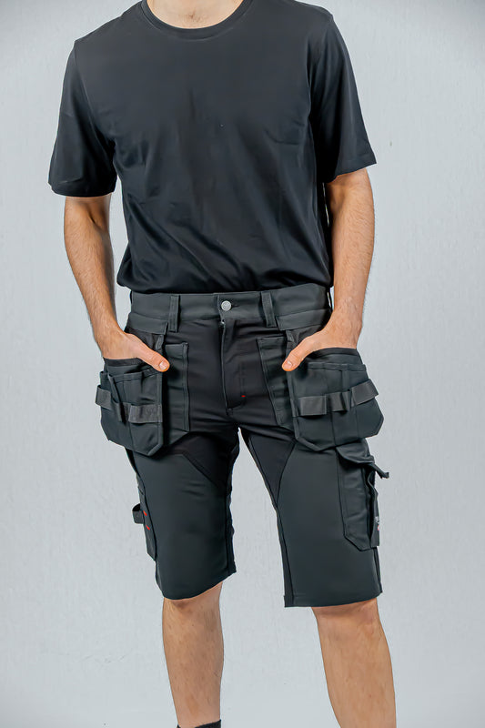 KB125P, SHORT DE TRAVAIL PESSO TITAN FLEXPRO 125, GRIS ESPACE