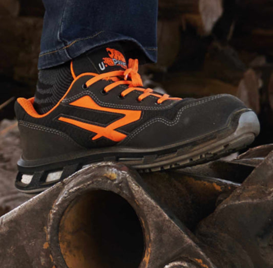 BOTTES DE SÉCURITÉ DE TRAVAIL ORANGE, U-POWER