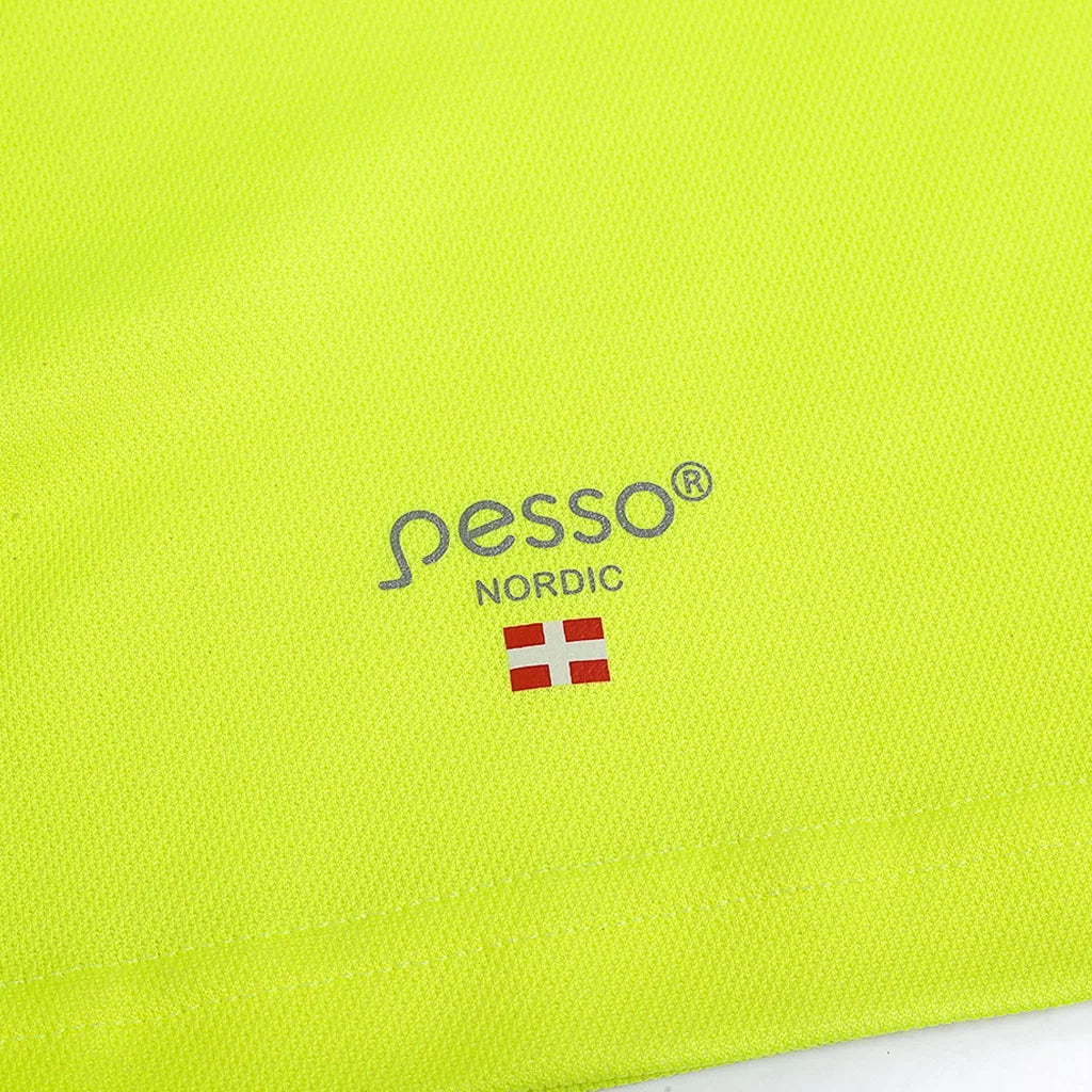 HVMCOT_G, HIGH VISIBILITY T-SHIRT PESSO HVMCOT, YELLOW