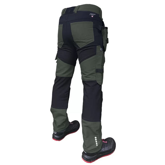KD125Z, PANTALON DE TRAVAIL PESSO TITAN FLEXPRO, VERT
