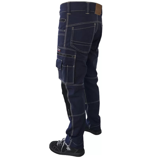 KDCM, PANTALON DE TRAVAIL EN TOILE PESSO, MARINE