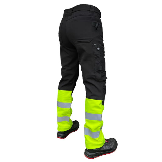 MERCURY_G, PANTALON SOFTSHELL PESSO MERCURY_G NOIR/JAUNE
