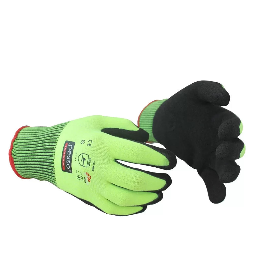 PNBRG, GANTS DE TRAVAIL SEMI-TREMPÉS EN NITRILE PESSO