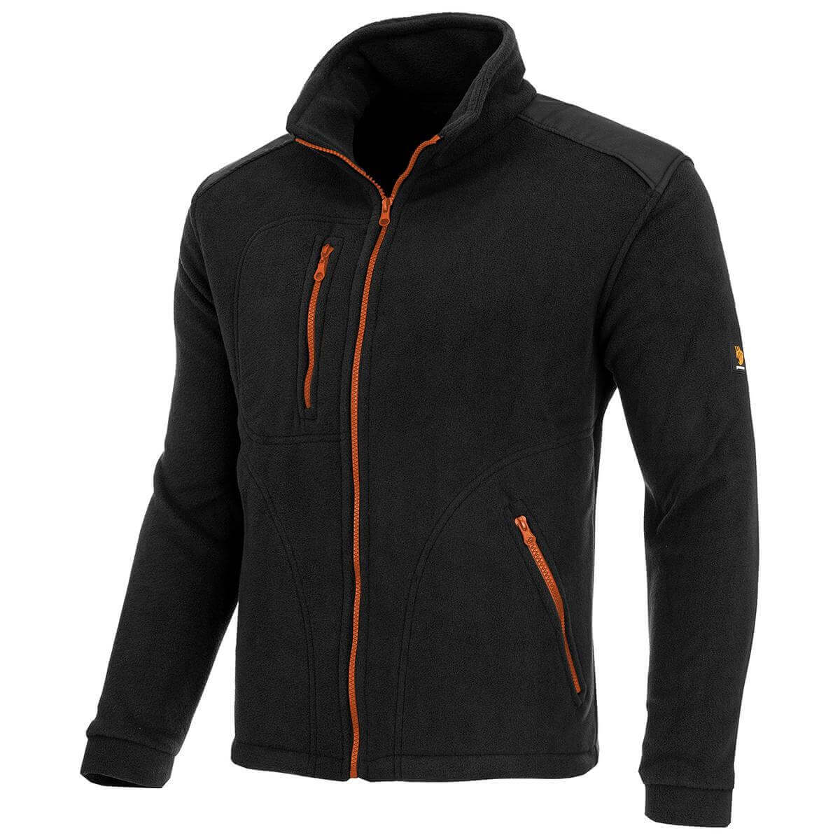 350G BLACK-ORANGE REINFORCED FLEECE