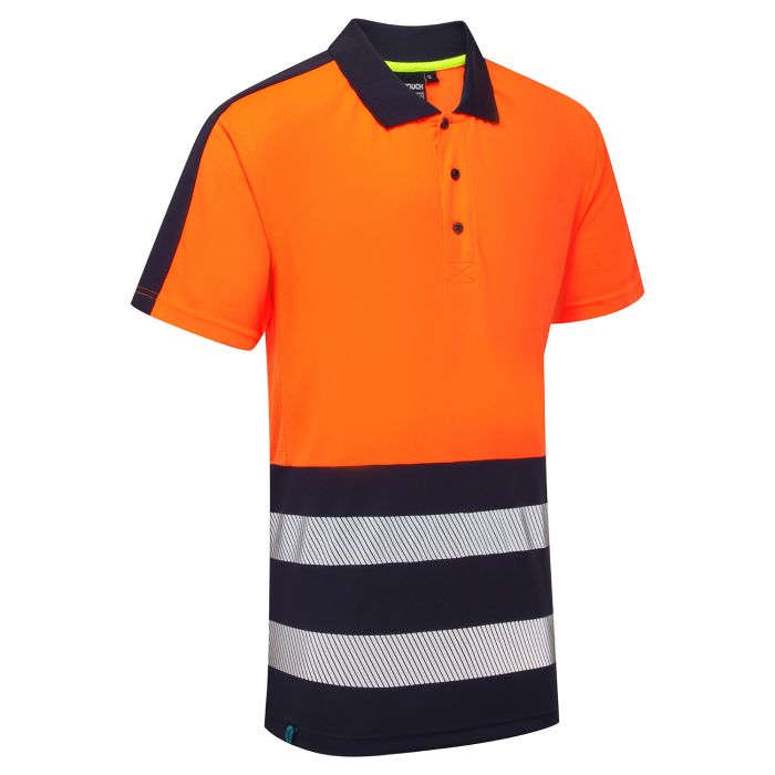 SHV-303D Supertousch Essentials Hi-Vis Eco Coolair Orange Polo Shirt