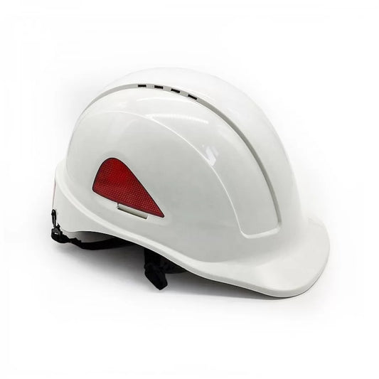 SAL108CCB, HIGH-DENSITY POLYPROPYLENE SHELL HELMET PESSO, WHITE
