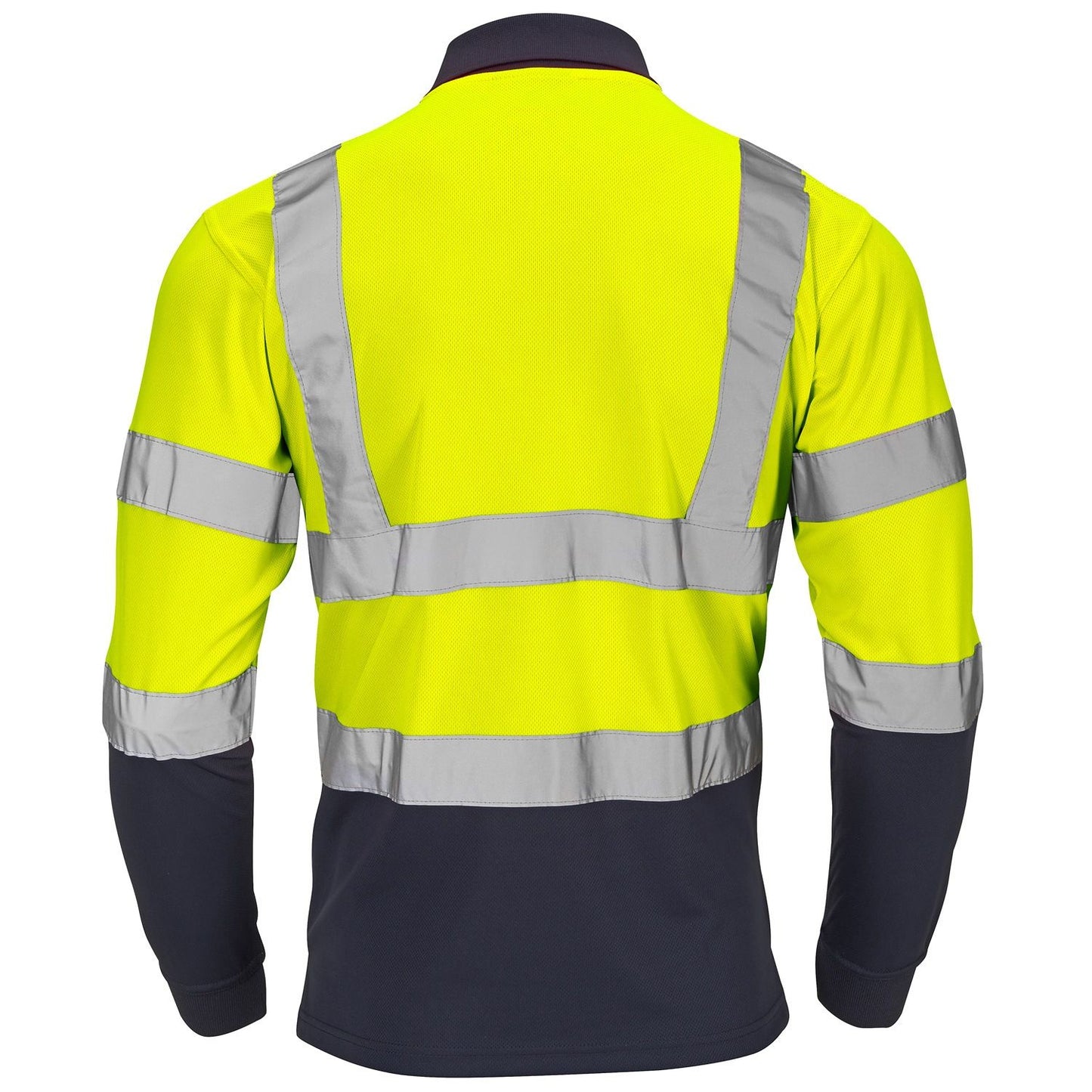 SHV-30L49 Supertouch Hi-Vis 2 Tone Yellow Long Sleeve Polo Shirt