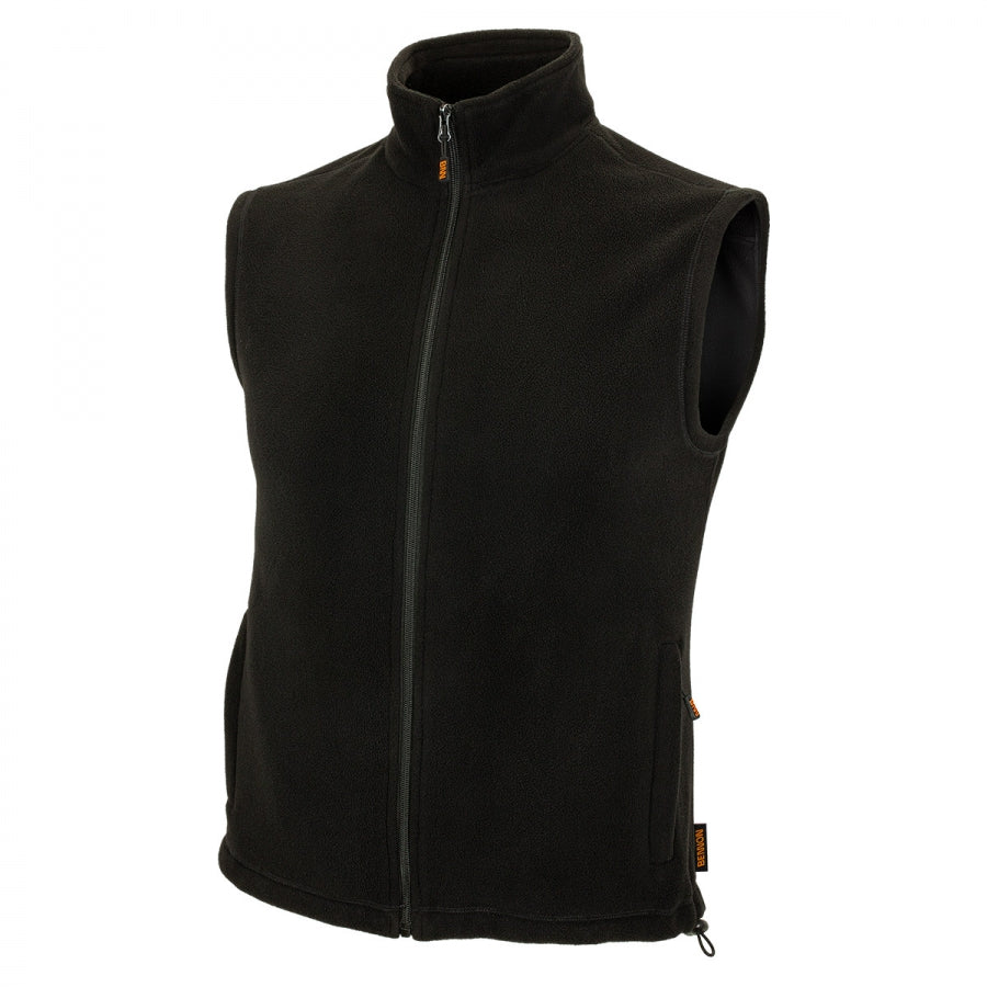 VESTBNNB, Fleece vest Bennon, black