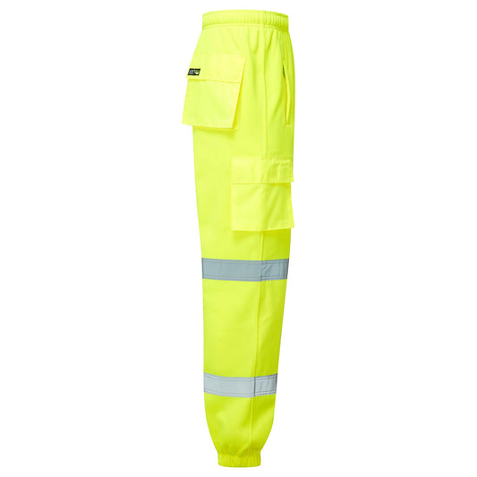 SHV-50141 Supertouch Eco Hi Vis Yellow Joggers PANTS (YELLOW)