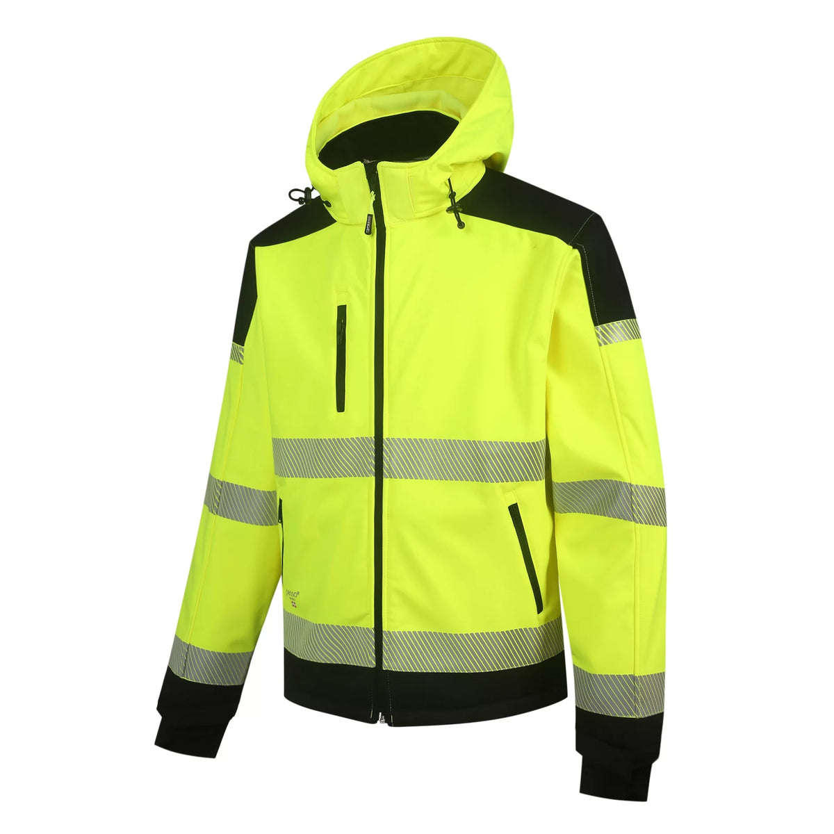 PALERMO_G, VESTE SOFTSHELL HAUTE VISIBILITÉ PESSO PALERMO, JAUNE