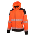 PALMERO_OR, VESTE SOFTSHELL HAUTE VISIBILITÉ PESSO PALERMO, ORANGE