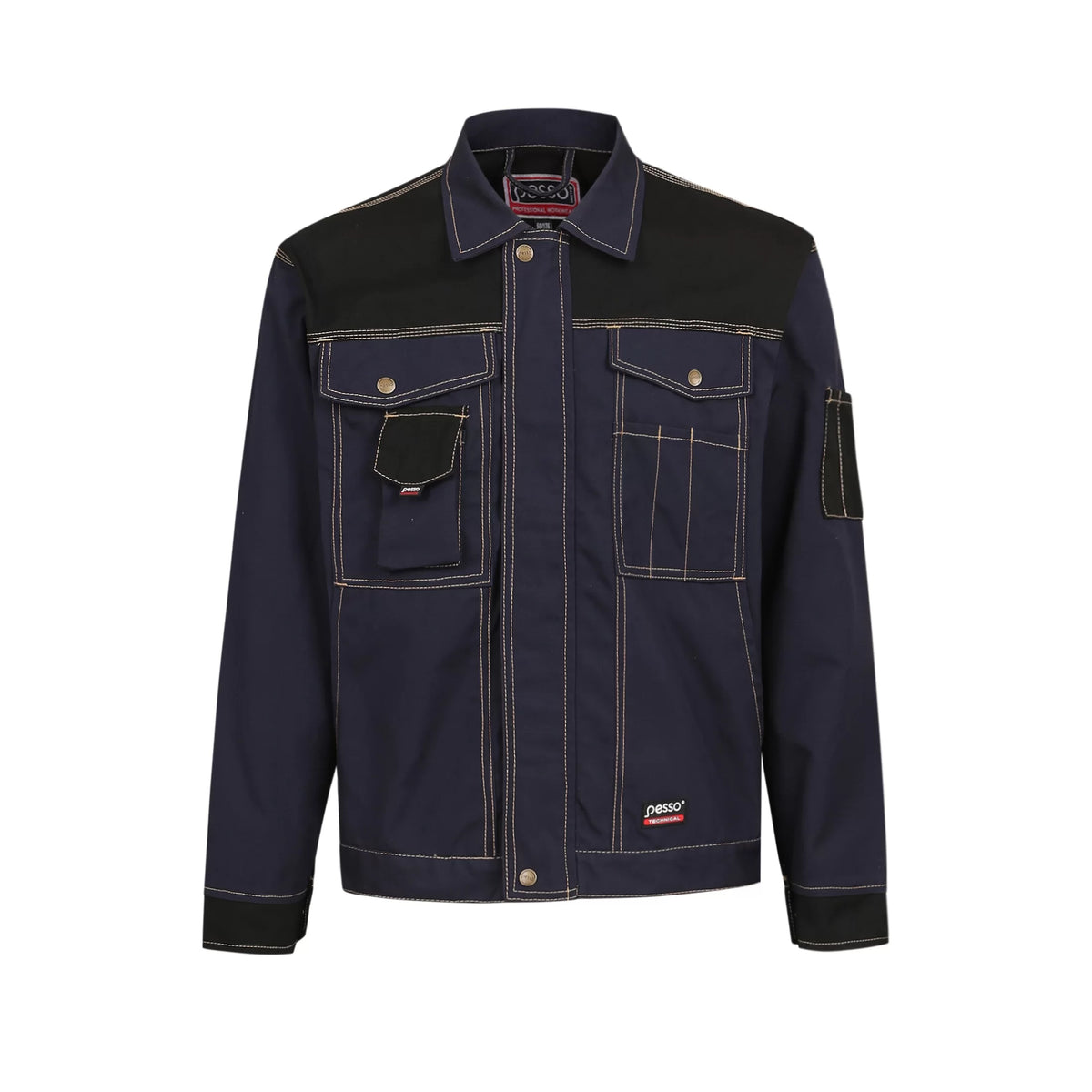 DSCMN, VESTE DE TRAVAIL EN TOILE PESSO DSCM, MARINE