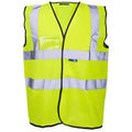 Velcro ID, Supertouch Hi Vis Yellow Vest - 3324