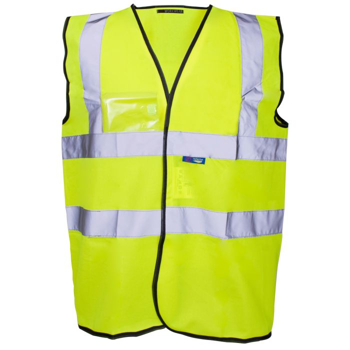 Velcro ID, Supertouch Hi Vis Yellow Vest - 3324