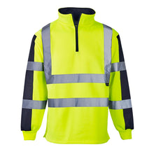 3174 Supertouch Hi Vis 2 Tone Yellow Rugby Shirt