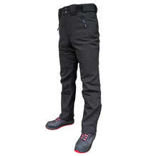 BARNABI, PANTALON D'HIVER SOFTSHELL PESSO, NOIR