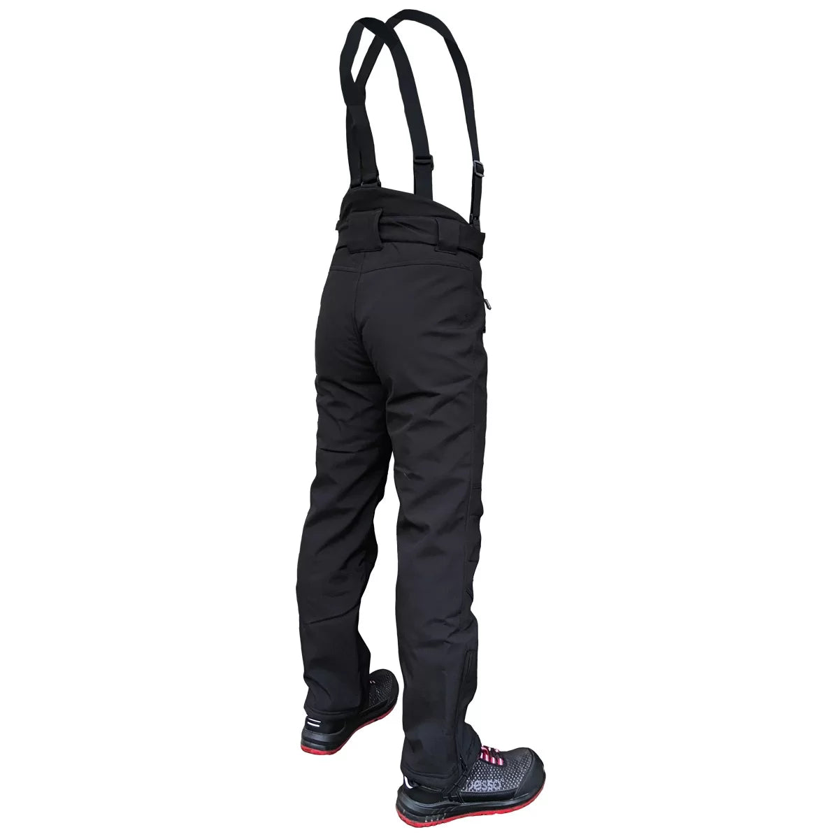 BARNABI, PANTALON D'HIVER SOFTSHELL PESSO, NOIR