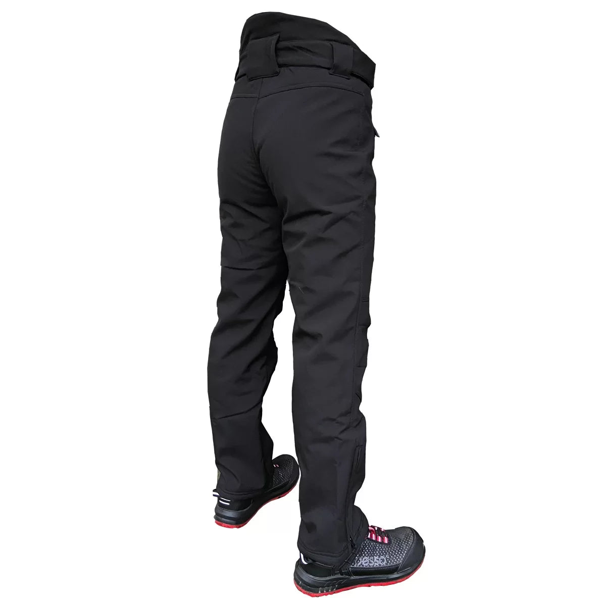 BARNABI, PANTALON D'HIVER SOFTSHELL PESSO, NOIR