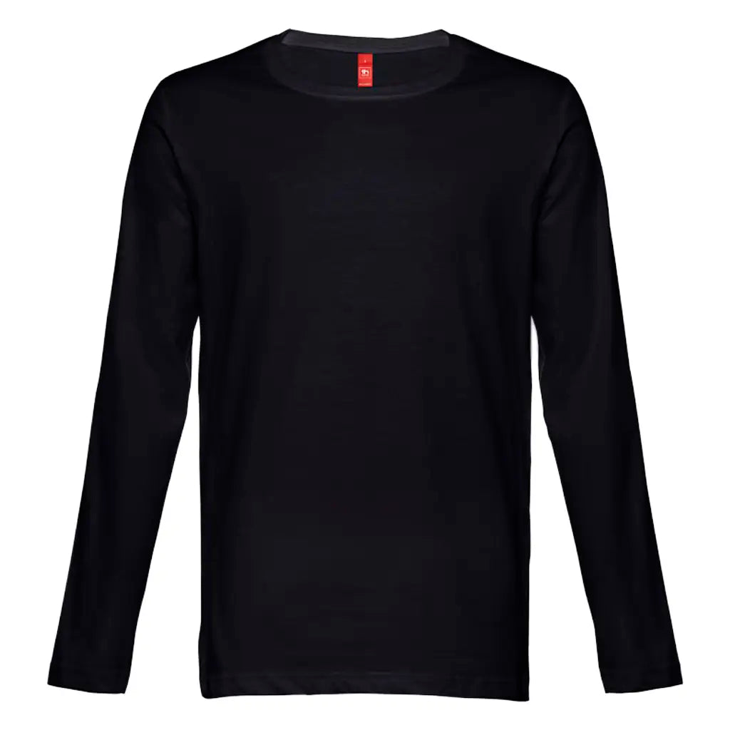 Men's Long-Sleeve T-Shirts, 150 g/m² THC Bucharest, black