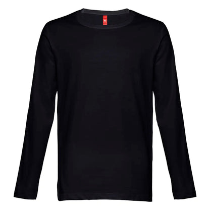 Men's Long-Sleeve T-Shirts, 150 g/m² THC Bucharest, black