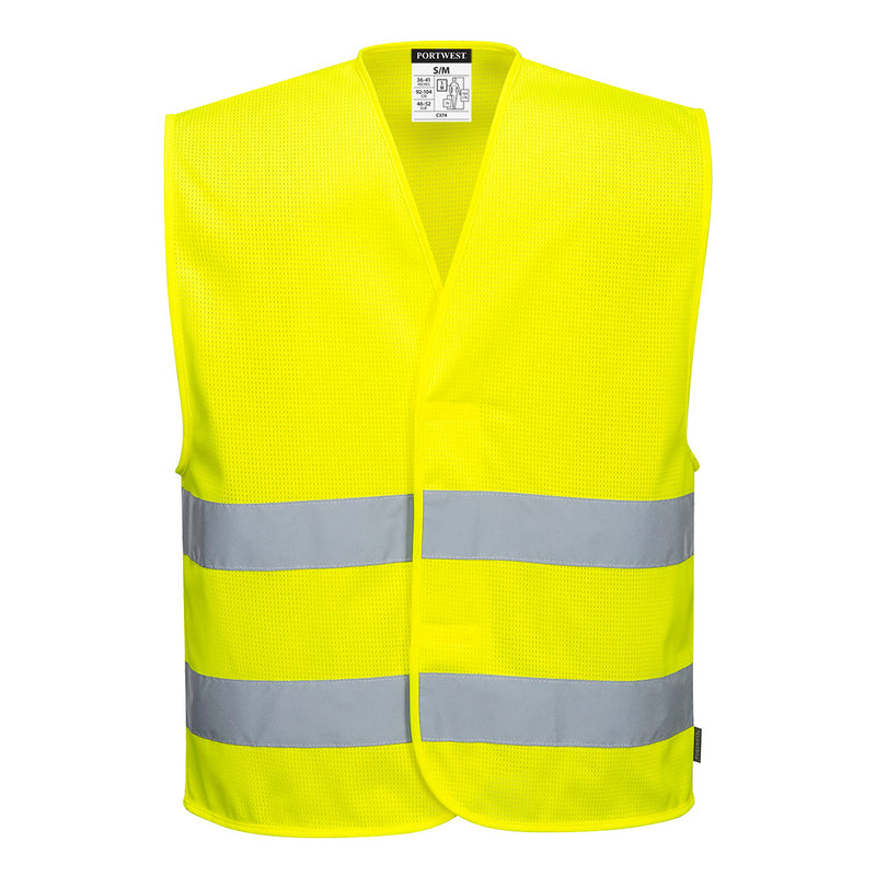 C374 - Hi-Vis Mesh Two Band Vest