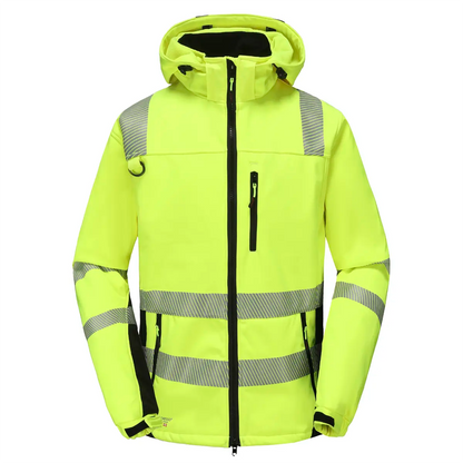 CALGARY_G, VESTE SOFTSHELL PESSO CALGARY HI-VIS, JAUNE