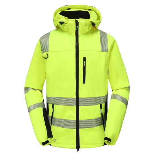 CALGARY_G, SOFTSHELL JACKET PESSO CALGARY HI-VIS, YELLOW