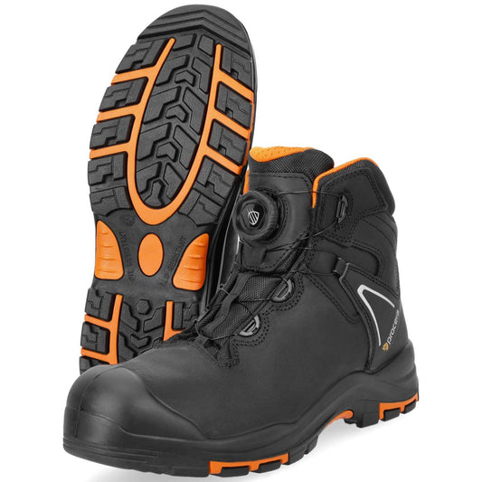 CENTAUR BLACK SPIN SAFETY ANKLE SHOES S3L