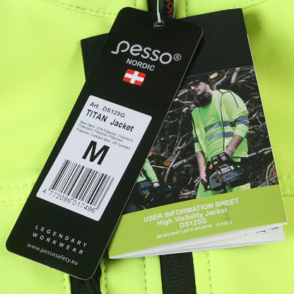 DS125G, WORKWEAR JACKET PESSO TITAN 125 4-WAY STRETCH, YELLOW