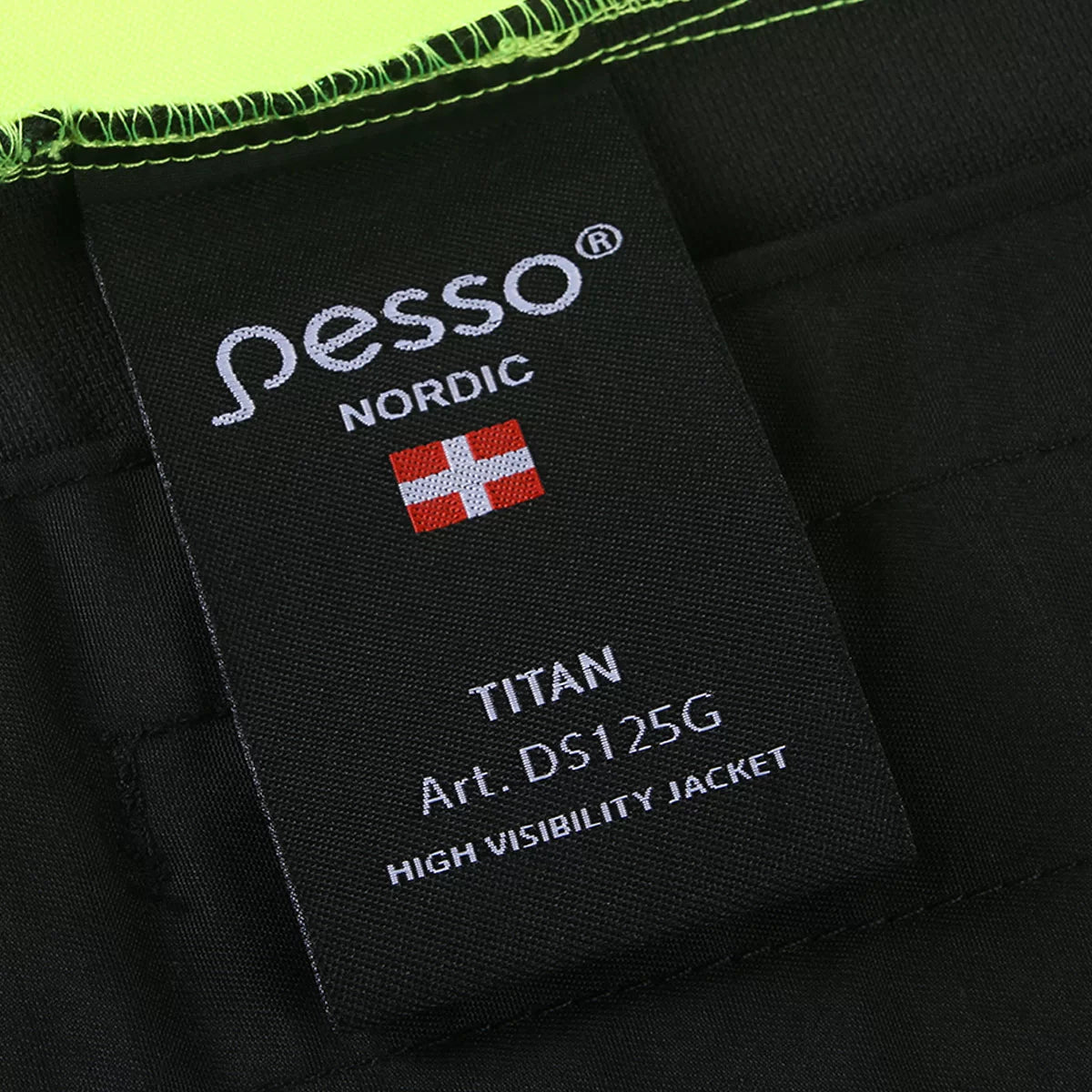 DS125G, VESTE DE TRAVAIL PESSO TITAN 125 EXTENSIBLE DANS LES 4 SENS, JAUNE