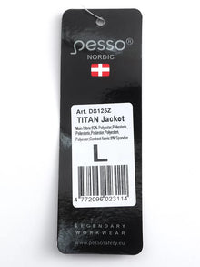 DS125Z, VESTE DE TRAVAIL PESSO TITAN 125, VERT OLIVE EXTENSIBLE DANS LES 4 SENS