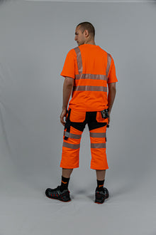 KB135OR, VÊTEMENTS DE TRAVAIL PANTALON COURT 3/4 PESSO URANUS FLEXPRO 135, ORANGE