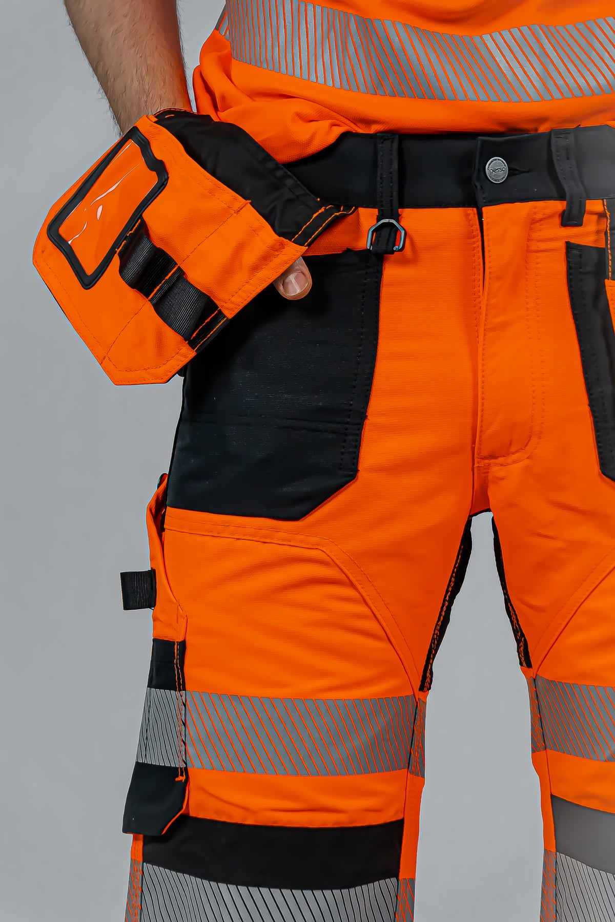 KB135OR, VÊTEMENTS DE TRAVAIL PANTALON COURT 3/4 PESSO URANUS FLEXPRO 135, ORANGE