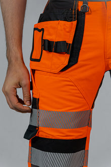 KB135OR, VÊTEMENTS DE TRAVAIL PANTALON COURT 3/4 PESSO URANUS FLEXPRO 135, ORANGE