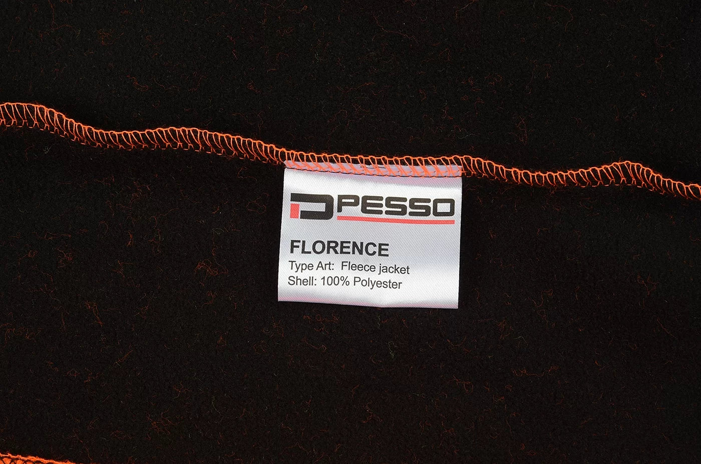 FLORENCE_OR, VESTE POLAIRE CHAUDE À FERMETURE ÉCLAIR PESSO FLORENCE, ORANGE