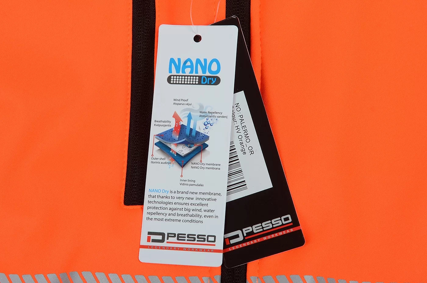 PALERMO_OR, HI-VIS SOFTSHELL JACKET PESSO PALERMO, ORANGE