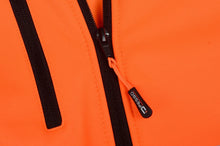 PALMERO_OR, VESTE SOFTSHELL HAUTE VISIBILITÉ PESSO PALERMO, ORANGE