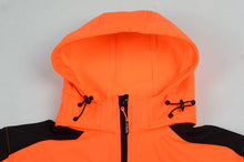 PALMERO_OR, VESTE SOFTSHELL HAUTE VISIBILITÉ PESSO PALERMO, ORANGE