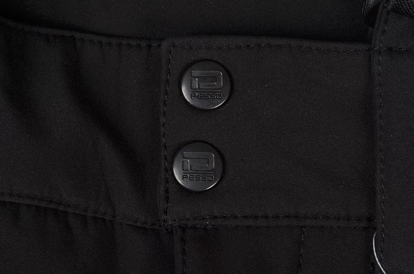BARNABI, PANTALON D'HIVER SOFTSHELL PESSO, NOIR