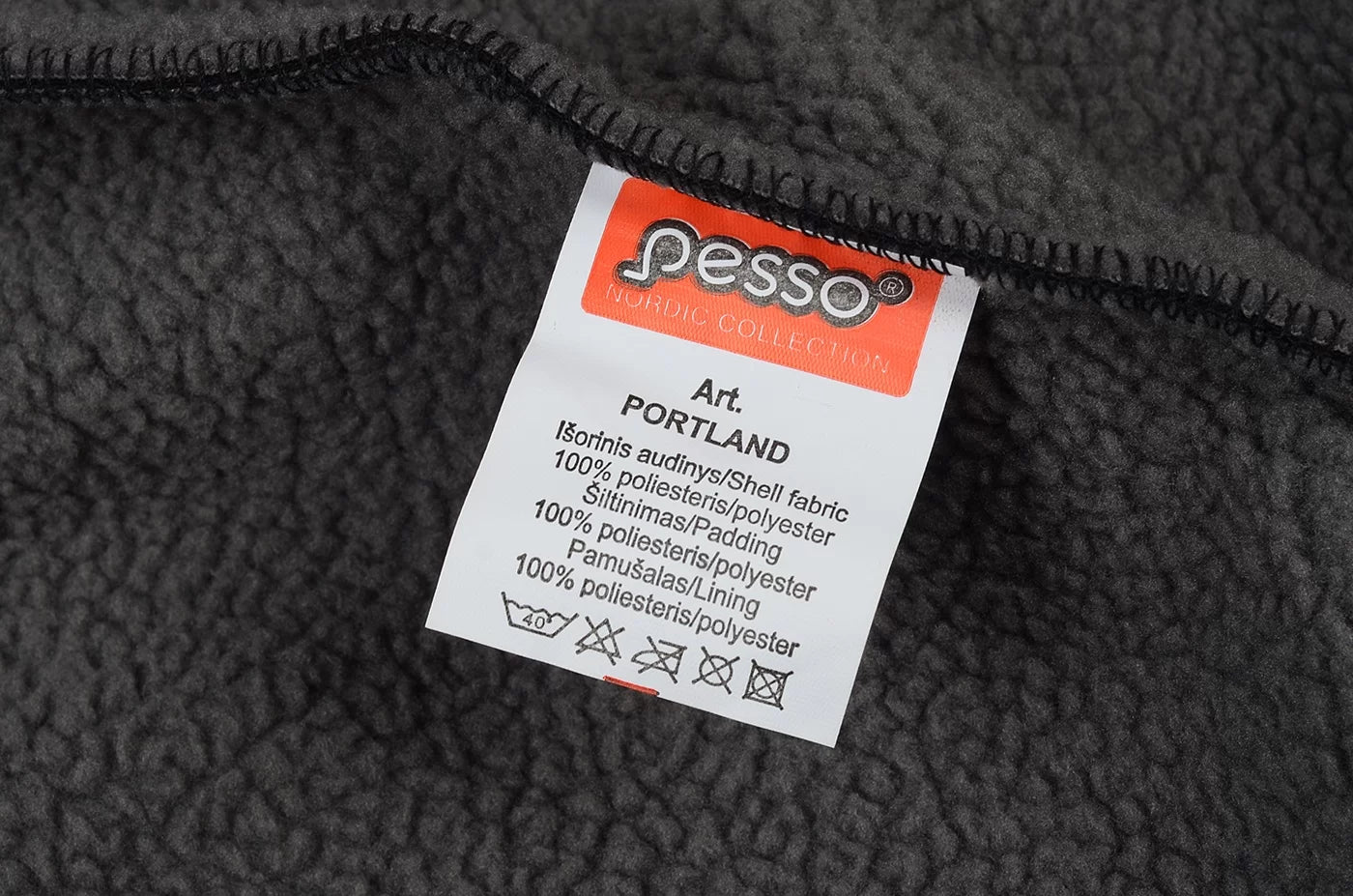 PORTLAND_J, SWEAT À CAPUCHE PESSO PORTLAND, NOIR