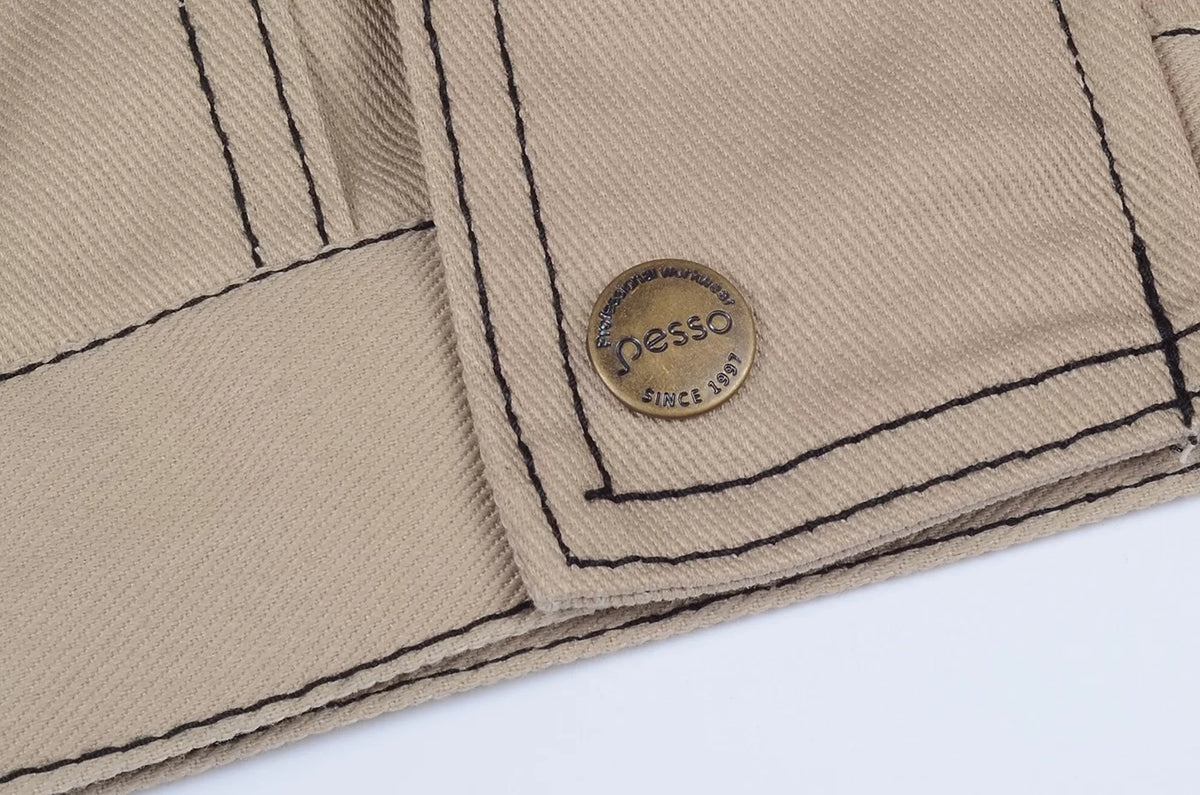 DSBZN, VESTE DE TRAVAIL PESSO DSBZ, TWILL CVC, BEIGE