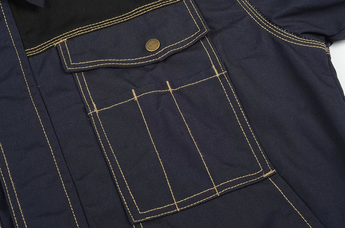 DSCMN, VESTE DE TRAVAIL EN TOILE PESSO DSCM, MARINE