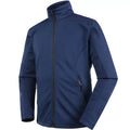 DZP725M, ZIP THROUGH 4-WAY STRETCH SWEATER PESSO 725, NAVY