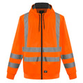 FL03_OR, SWEAT À CAPUCHE POLAIRE ZIPPÉ CHAUD PESSO, ORANGE