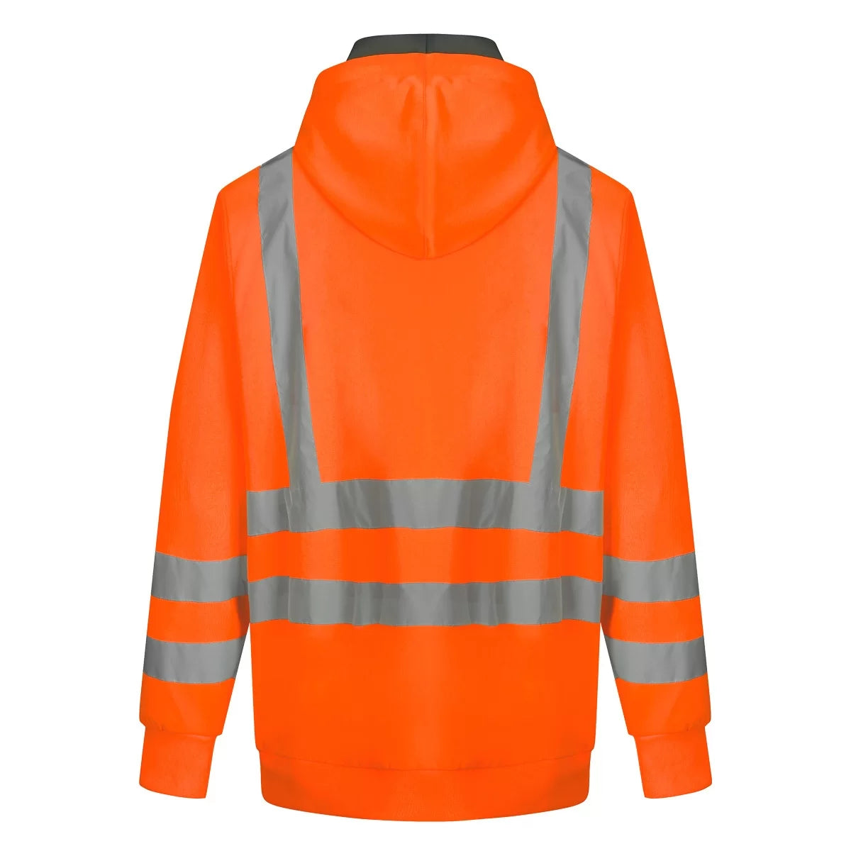 FL03_OR, WARM ZIP THROUGH FLEECE HOODIE PESSO, ORANGE