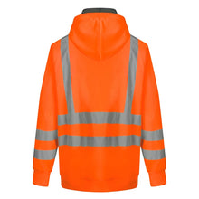 FL03_OR, SWEAT À CAPUCHE POLAIRE ZIPPÉ CHAUD PESSO, ORANGE