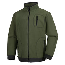FMCN, PULL POLAIRE ZIPPÉ PESSO, VERT OLIVE