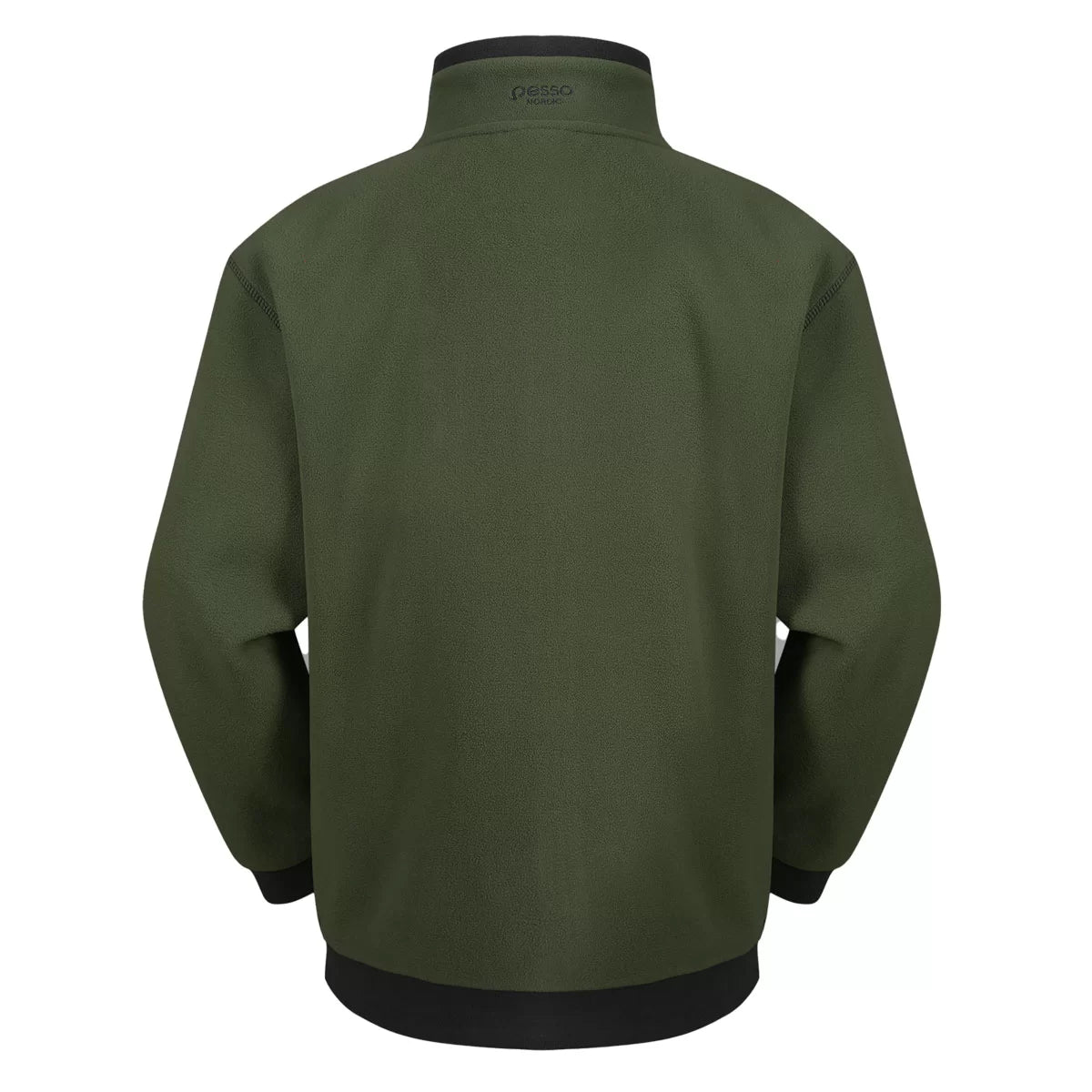 FMCN, PULL POLAIRE ZIPPÉ PESSO, VERT OLIVE